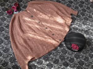 58 L'Est Rose Paris s. sleeve ... sama seems . really lovely knitted cape sombreness pink 