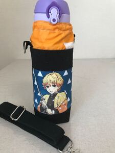 SALE 鬼滅の刃 我妻善逸 水筒カバー ペットボトルカバー 保冷保温 ハンドメイド