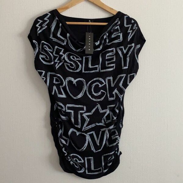 【新品タグ付き】SISLEY ROCKプリント Tシャツ、カットソー