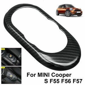 ミニ パネル カバー コンソール ステッカー カーボンファイバー インテリア 内装 カスタム アクセサリー BMW MINI Cooper S F55 F56 F57