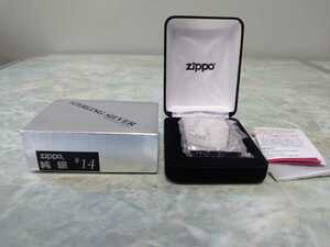 ジッポ　スターリングシルバー　Zippoオイルライター　ジッポー　未使用保管品　喫煙具