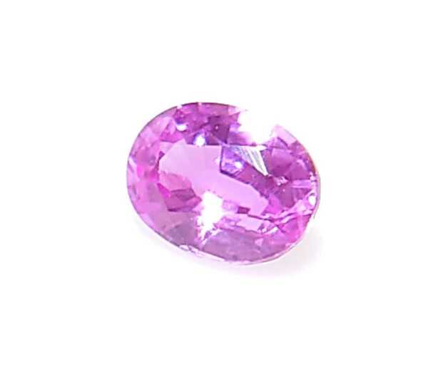 美品! ピンクサファイア 0.21ct オーバル ルース(LA-4513)