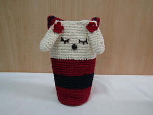 TS-0001 hand ... hand-knitted PET bottle case dog new goods unused 