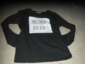 130 Mini Balmain black long sleeve T shirt 