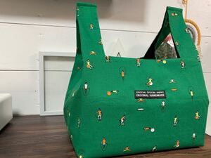 ハンドメイド☆エコバッグ☆コンビニ弁当他 女性 北欧 ランチバッグ