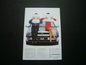 VW Golf 3 advertisement inspection : Volkswagen poster catalog T