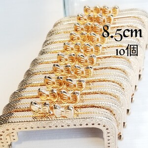 8.5cm 角形 ゴールドリボン 10個セット