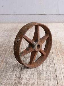 イギリス アンティーク 鉄製 車輪 10253