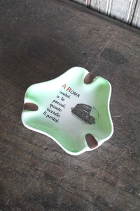 アンティーク陶器製アシュトレイ[ktt-165]ビンテージアメリカ雑貨ディスプレイコレクタブルテーブルキッチンショーケースインテリアUSA