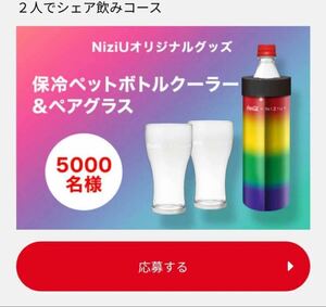 NIZIU 5000個限定コカコーラ×コラボボトルクーラー&グラス2個セット