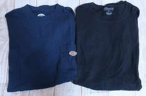 6-8246/ディッキーズ　チャンピオン 半袖ポケットTシャツ 長袖Tシャツ 2点セット Dickies Champion 