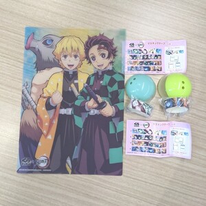 鬼滅の刃 くら寿司 下敷き (竈門炭治郎、我妻善逸、嘴平伊之助) マスキングテープ ① ④ 9月下旬発送