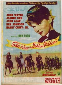 *PB0076 【即決】 映画パンフ「黄色いリボン」 ジョン・フォード ジョン・ウェイン、ジョーン・ドルー AMERICAN MOVIE WEEKLY 1951