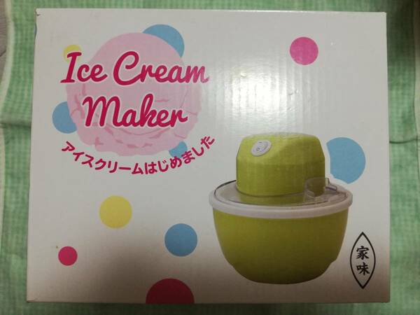 未開封新品・美品【 送料込み 】Ice Cream Maker　アイスクリームはじめました