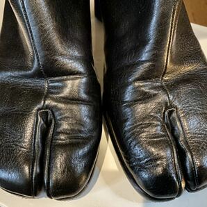 Maison Margiela マルジェラ レザー足袋ブーツ ヒールブーツ 42 レザーブーツ タビブーツ TABI 27cm メンズ ブラック 正規品の画像6