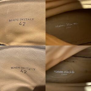Maison Margiela マルジェラ レザー足袋ブーツ ヒールブーツ 42 レザーブーツ タビブーツ TABI 27cm メンズ ブラック 正規品の画像9