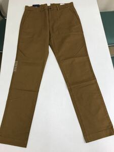 ●ＧＡＰ●新品●チノパン●ギャップ●茶色●スリム●ウエスト91cmX股下81cm●クールビズ●32●B2-1