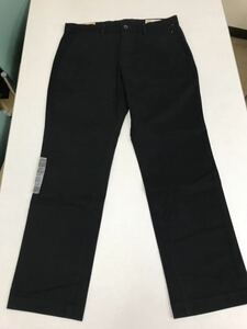 ●ＧＡＰ●新品●チノパン●ギャップ●黒●ストレート●ウエスト84cmX股下81cm●クールビズ●夏の法事に●ブラック●32●N1-1