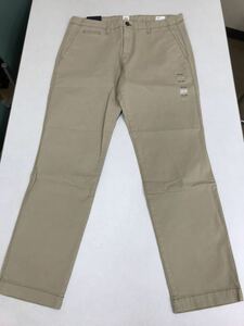 ●ＧＡＰ●新品●チノパン●ギャップ●サンドベージュ●スリム●ウエスト86cmX股下81cm●クールビズ●カジュアル●32●N12.7-7