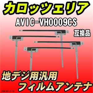 地デジフィルムアンテナ カロッツェリア AVIC-VH0009CS 互換品 汎用タイプ 【代引き不可】