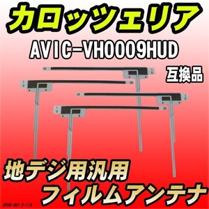 地デジフィルムアンテナ カロッツェリア AVIC-VH0009HUD 互換品 汎用タイプ 【代引き不可】