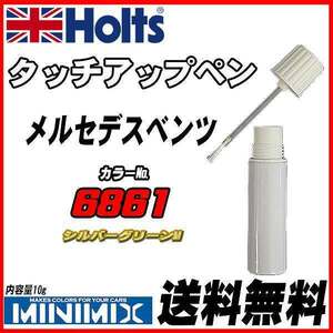 タッチアップペン メルセデスベンツ 6861 シルバーグリーンM Holts MINIMIX