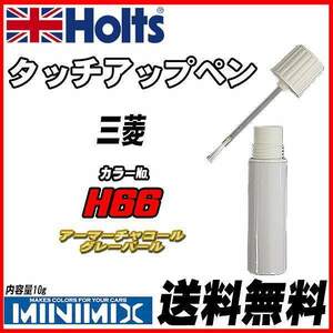 タッチアップペン 三菱 H66 アーマーチャコールグレーパール Holts MINIMIX