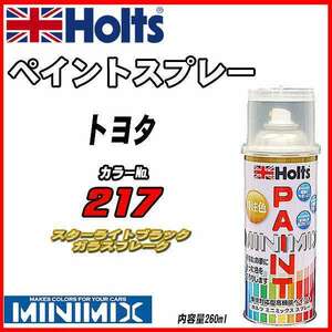 ペイントスプレー トヨタ 217 スターライトブラックガラスフレーク Holts MINIMIX