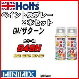 ペイントスプレー 2本セット GM/サターン 648H DARK OTTER MET 2CT Holts MINIMIX