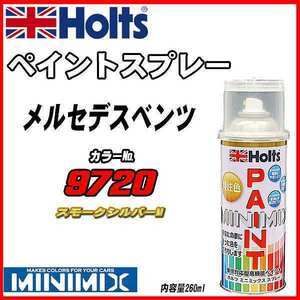 ペイントスプレー メルセデスベンツ 9720 スモークシルバーM Holts MINIMIX