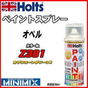 ペイントスプレー オペル Z381 カプリコーングリーンM Holts MINIMIX