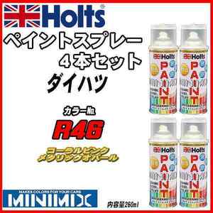 ペイントスプレー 4本セット ダイハツ R46 コーラルピンクメタリックオパール Holts MINIMIX