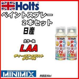 ペイントスプレー 2本セット 日産 LAA ディープアメジストグレーPM Holts MINIMIX