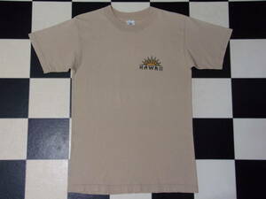 ~00's Hawaiian Islands Map Tシャツ size S ~00年代 ハワイ マップ 地図 楽器 ハイビスカス バックプリント ALSTYLE トップス