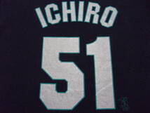 00's MLB Seattle Mariners イチロー Tシャツ size M シアトルマリナーズ 鈴木一朗 majestic トップス メジャーリーグ ベースボール 野球_画像6