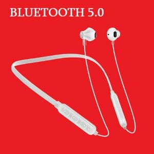 最新型 Bluetooth5.0 HiFi 高音質 ワイヤレス イヤホン 重低音 ブルーツゥース マイク付き ハンズフリー通話 防水 レッド 即日発送