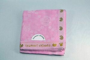 【新品/未使用】完売限定品tsumori chisato 子猫ハンカチ ツモリチサトふわふわキュートな金色ネコ ピンク pink