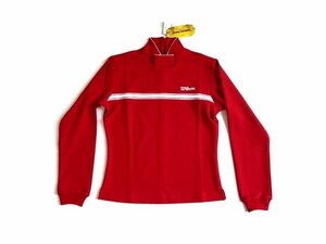  new goods regular price 5900 jpy Wilson Wilson long sleeve shirt M sportswear wear for women tops red lady's moisturizer raise of temperature heat insulation trance Thermo 