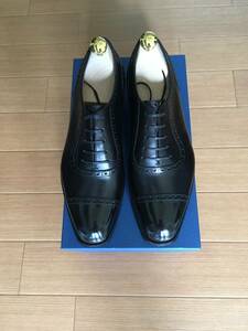 * unused *koru knob ruu(CORNO BLU) pattern order atere-do black UK6.5 degree dress shoes 