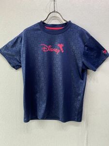 【人気】DISNEY／ディズニー　紺/ネイビー　レディース　Lサイズ　Tシャツ　ミッキー　柄　（K430）