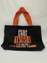 【人気】EXILE／エグザイル　　ATSUSHI／アツシ　トート　バック　黒／ブラック_画像1