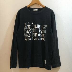 ATHLETA/アレスタ Mサイズ サッカー フットサル 長袖 ロンT ウェア cafe do brasil カフェブラ コーヒー豆