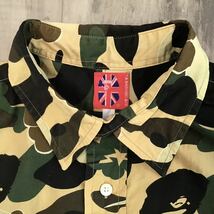 ★激レア★ kaws bendy 1st camo yellow 半袖シャツ Mサイズ a bathing ape bape カウズ エイプ ベイプ アベイシングエイプ 迷彩 nigo 78v_画像2