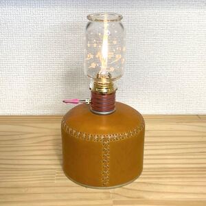 【ヌメ革】本革ガス缶カバー OD缶カバー レザーカバー キャンドルランタンカバー ノクターン ルミエール エジソンランタン バーナ