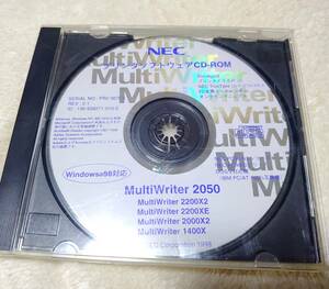 送料無料★MultiWriter 2050 NEC プリンタソフトウェアCD-ROM プランタドライバ★2200X2 2200XE 2000X2 1400X