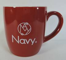 ☆T04■NAVY　SHOP　赤い　マグカップ　陶器製■未開封_画像2