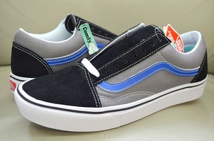 新品未使用 VANS バンズ comfycush OLD SKOOL コンフィクッシュ オールドスクール 定価9,900円 VN0A3WMA49M ブラック ブルー US9 27センチ