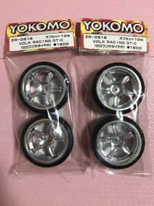 送料無料 ヨコモ ボルクレーシング GT-C ラジコン タイヤホイール セット ドリフト 1/10 YOKOMO VOLK RACING