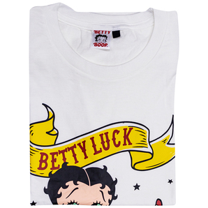 ベティちゃん Ｔシャツ ラック (S/M/L) 白 トランプ ダイス BETTYBOOP 男女兼用 グッズ アメカジ 西海岸風 インテリア アメリカン雑貨の画像2