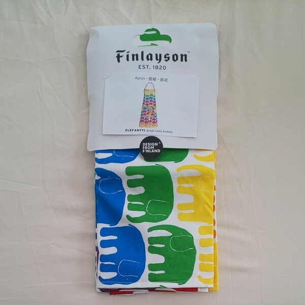 Finlayson エプロン ELEFANTTI design Laina Koskera